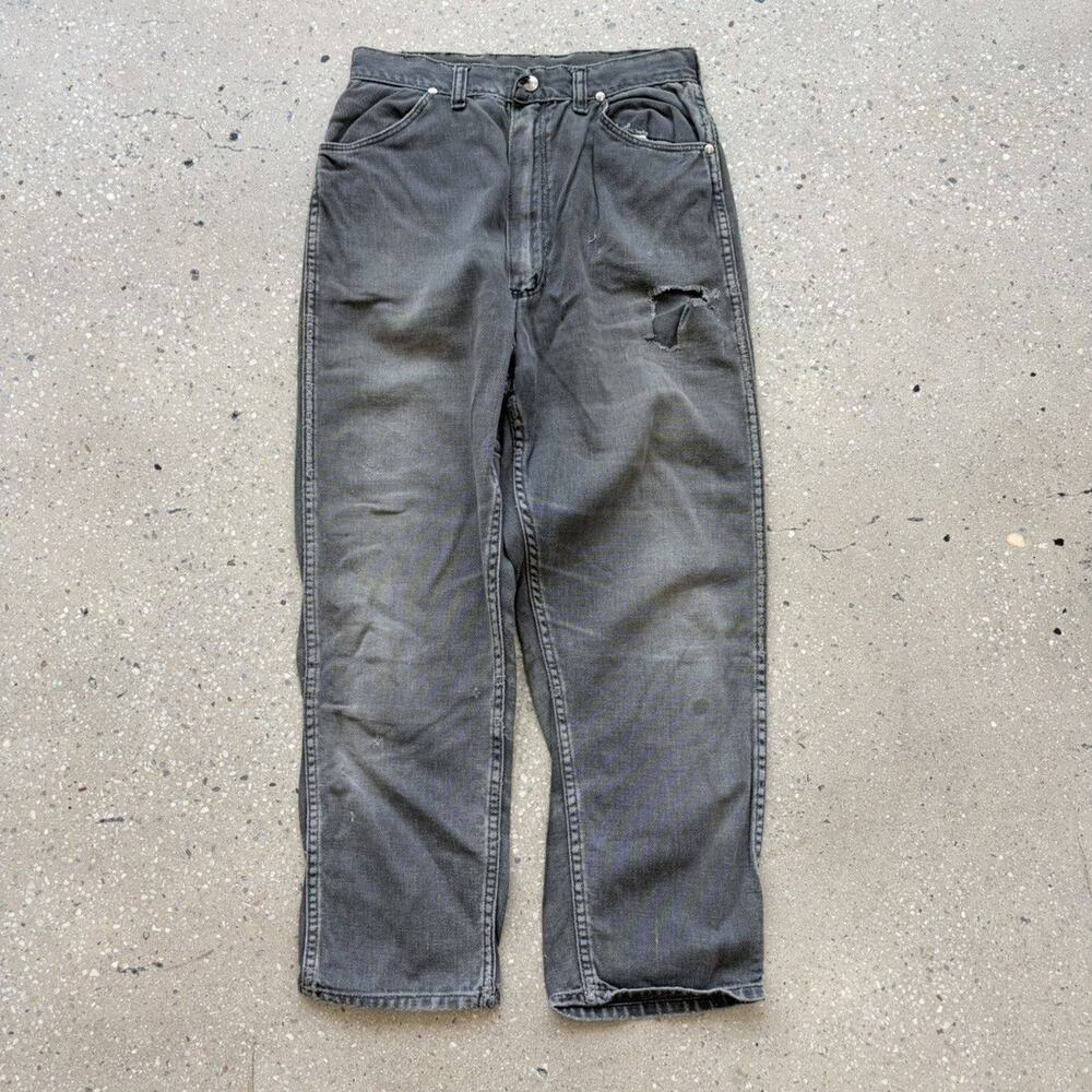 Vintage 60s Wrangler Black Sanforized Jeans 26x24